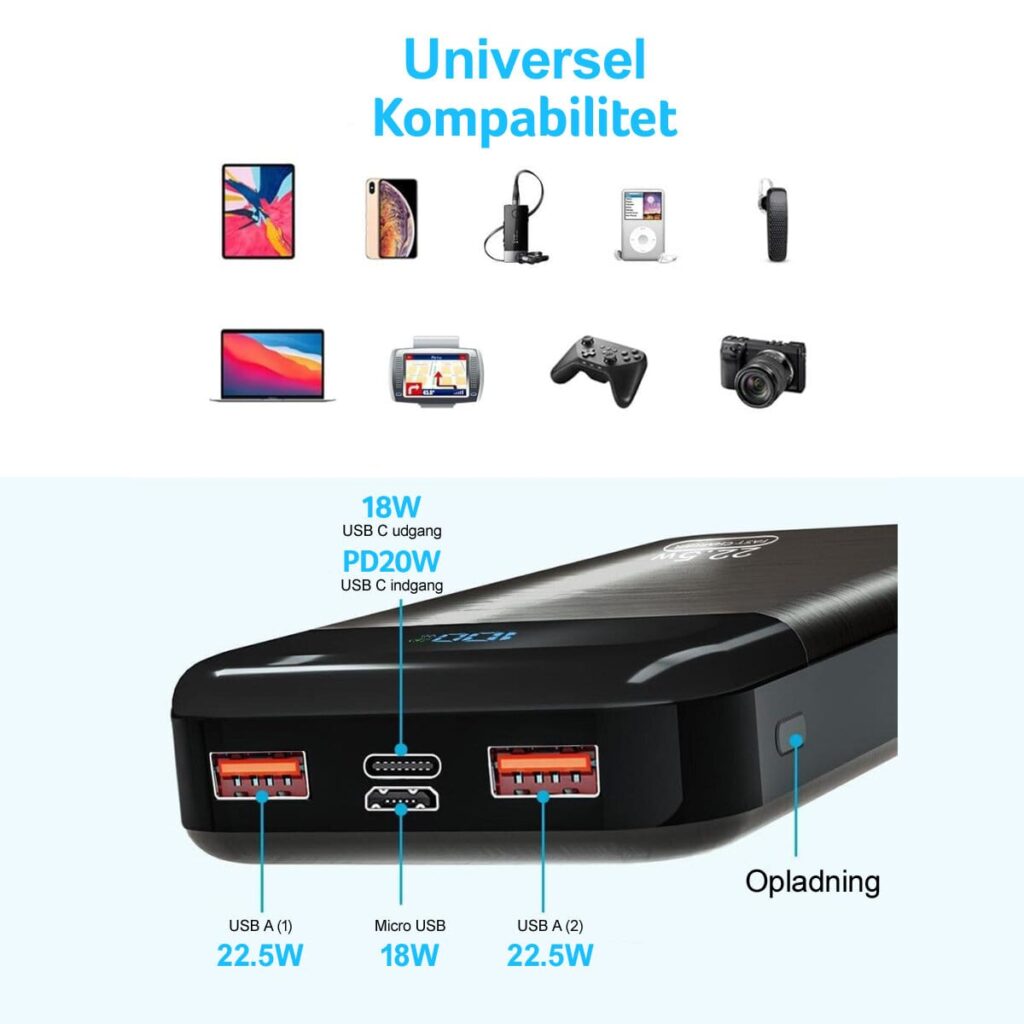 Basha-27000-mAh-powerbank-tilslutninger