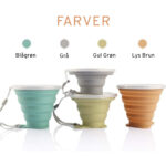 Basha FOLD foldbar silikonekop lyse farver